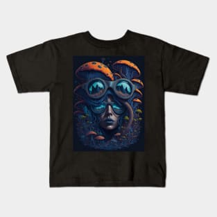 Techno Psy Shirt - Psychedelic Organism - Catsondrugs.com - #psychedelic #psychedelicart #trippy #psytrance #art #psy #trippyart #music #trance #rave #love #psychedelictrance #psyart #digitalart #psytranceworld #trancefamily Kids T-Shirt